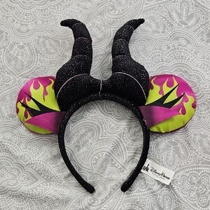 Disney Maleficent Horned Headband - Black, Purple, and Green